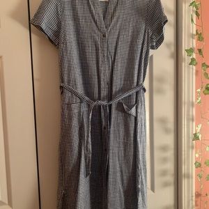Long button down summer dress